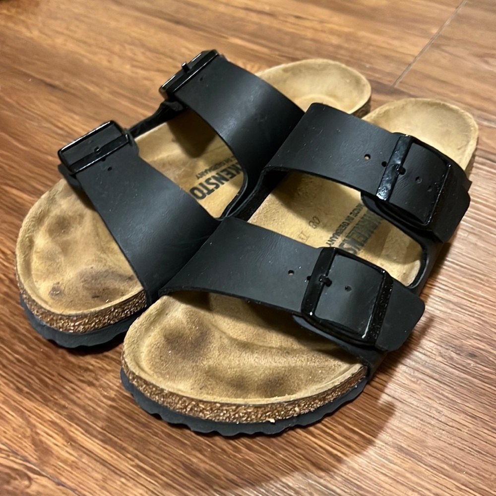 Birkenstock Arizona Slide Sandal Black Size 38